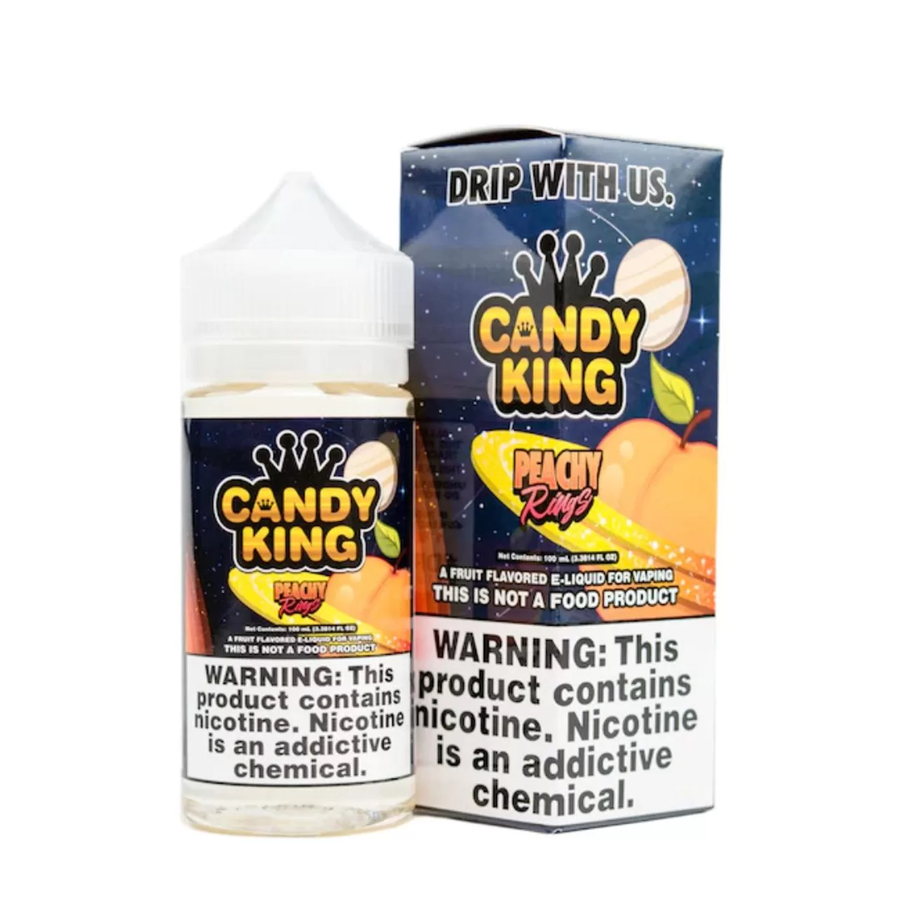 Candy King Peachy Rings 100ml E-Juice Candy King Peachy Rings 100ml E-Juice