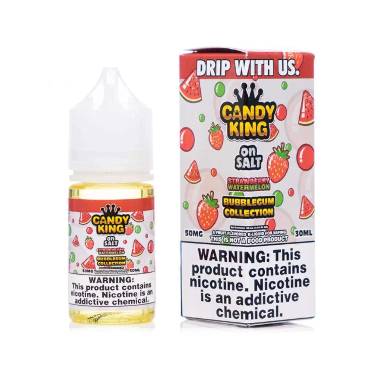 Candy King Strawberry Watermelon on Salt 30ml E-Juice