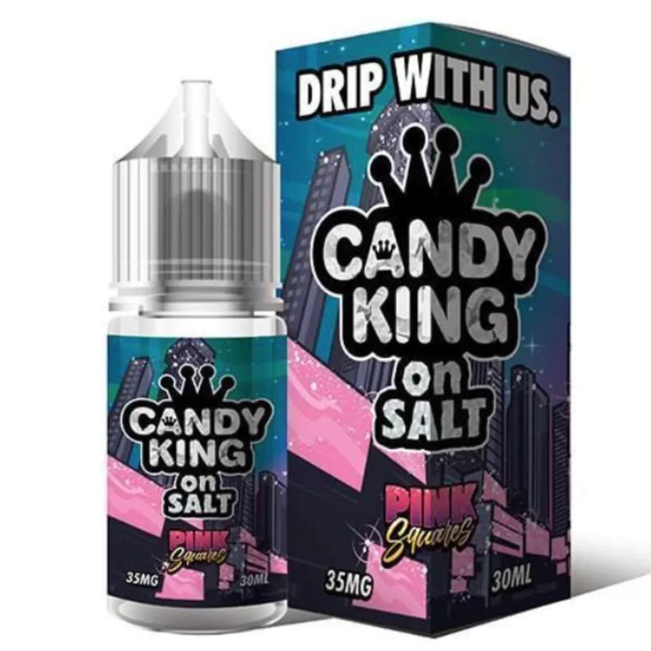 Candy King on Salt Pink Squares 30ml E-Juice
