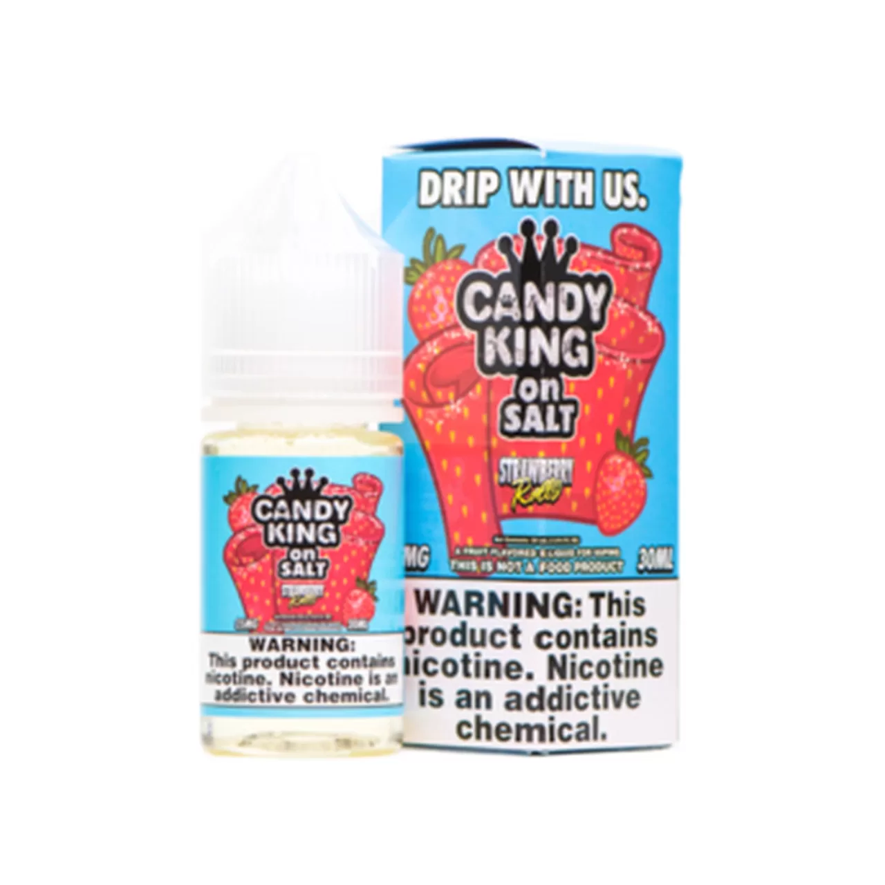 Candy King on Salt Strawberry Rolls 30ml E-Juice
