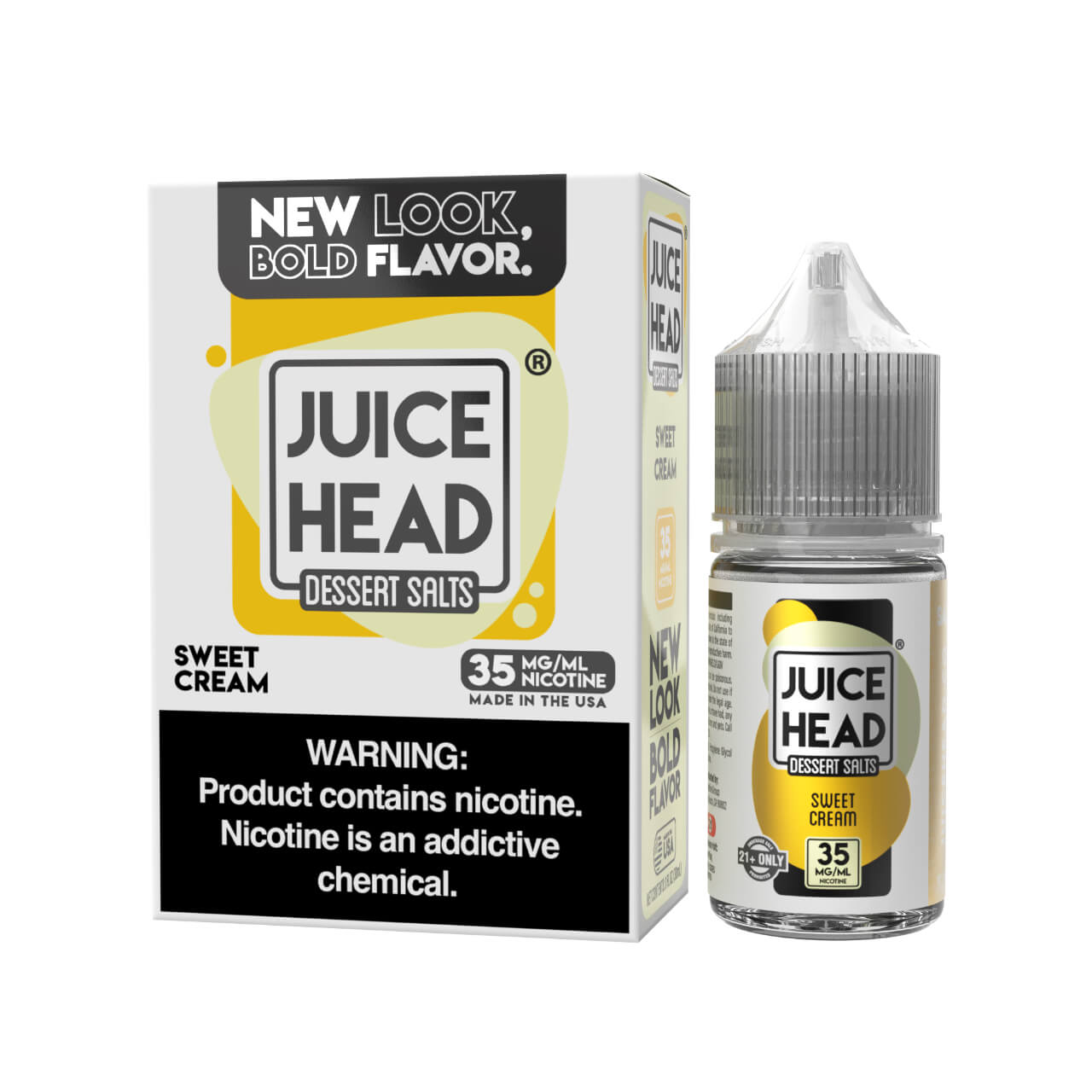 Juice Head Desserts Sweet Cream Salts 30ml E-Juice 35mg Juice Head Desserts Sweet Cream Salts 30ml E-Juice 35mg