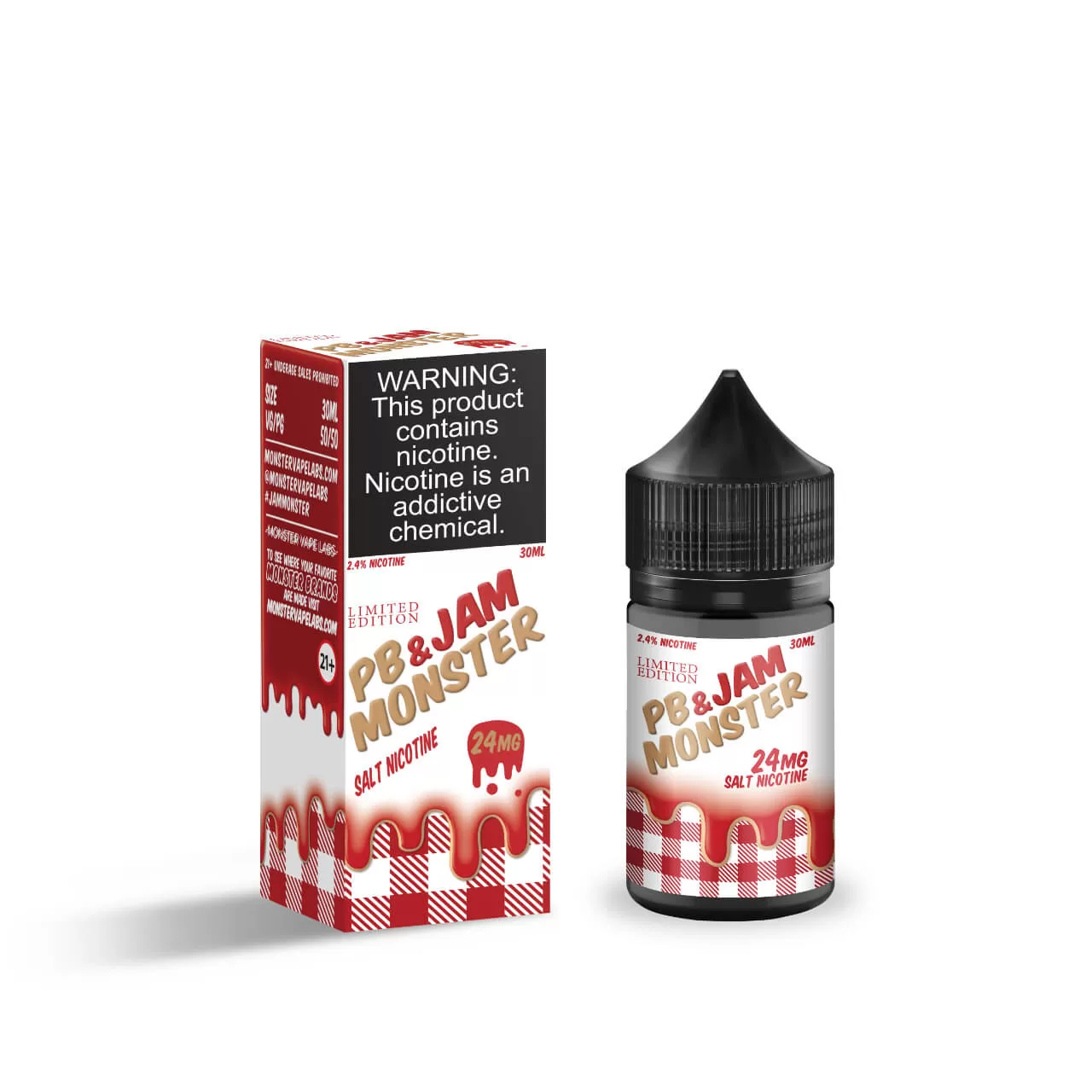 PB & jam; Jam Monster Strawberry Salt 30ml E-Juice PB & jam; Jam Monster Strawberry Salt 30ml E-Juice