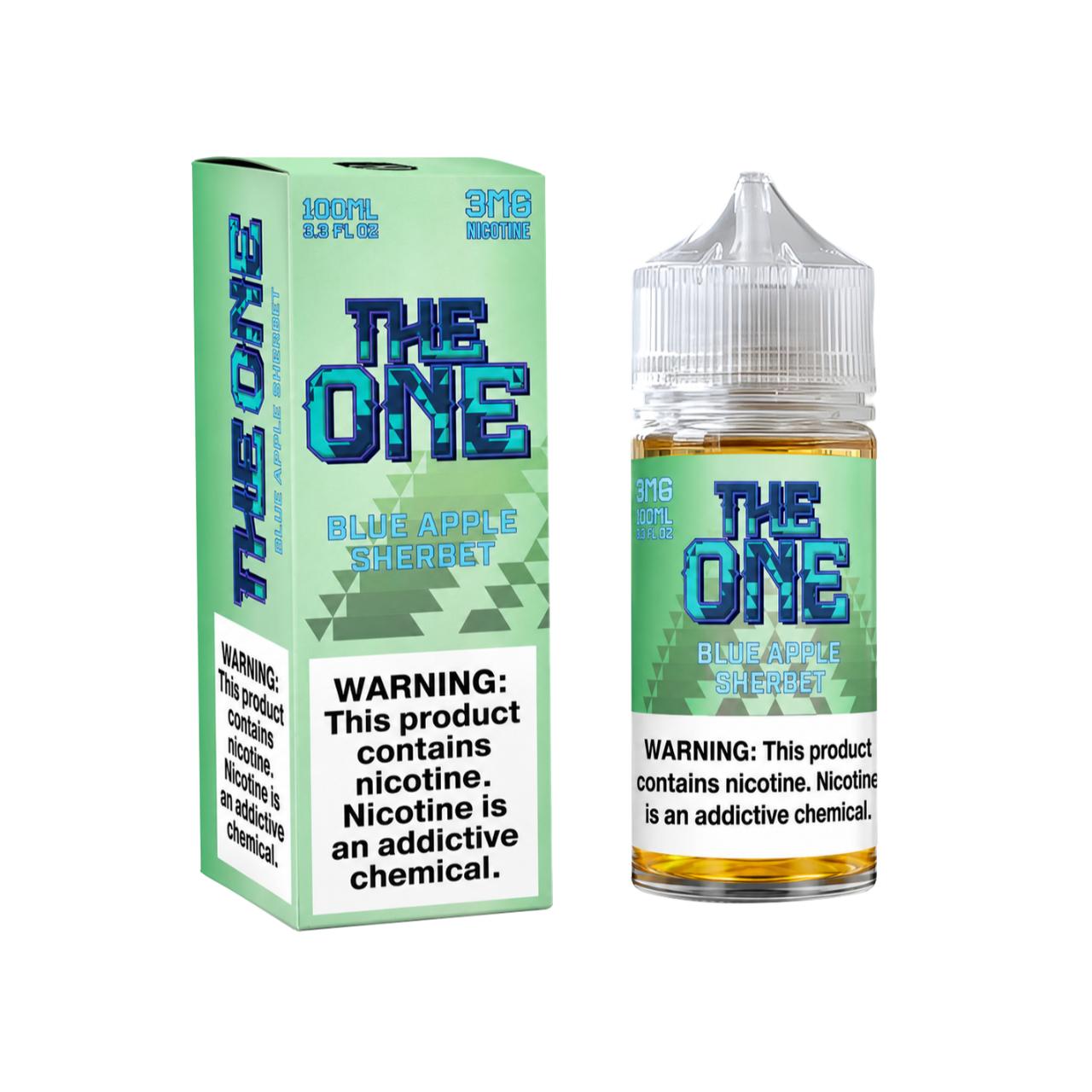 The One Blue Apple Sherbert 100ml E-Juice 3mg The One Blue Apple Sherbert 100ml E-Juice 3mg