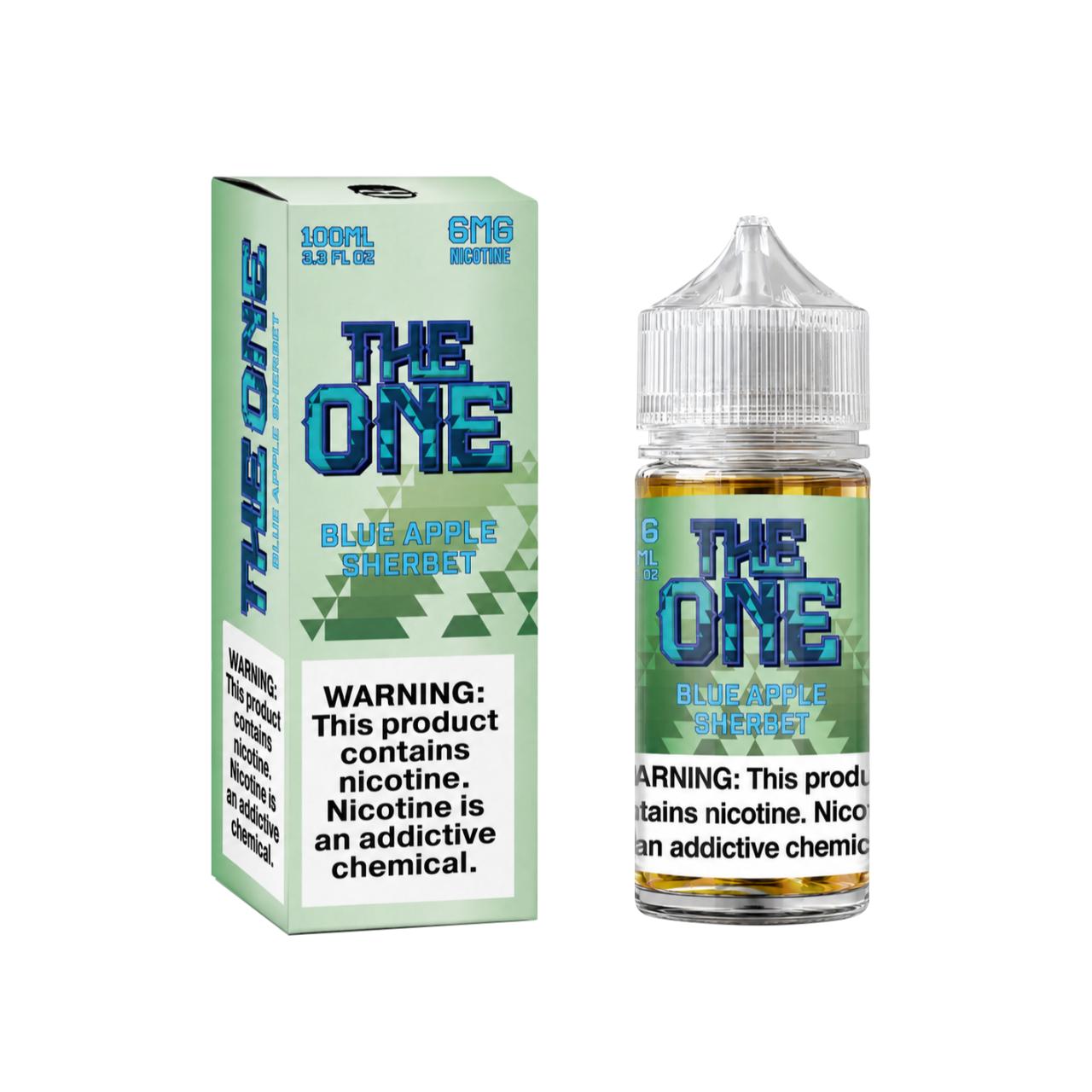 The One Blue Apple Sherbert 100ml E-Juice 6mg The One Blue Apple Sherbert 100ml E-Juice 6mg