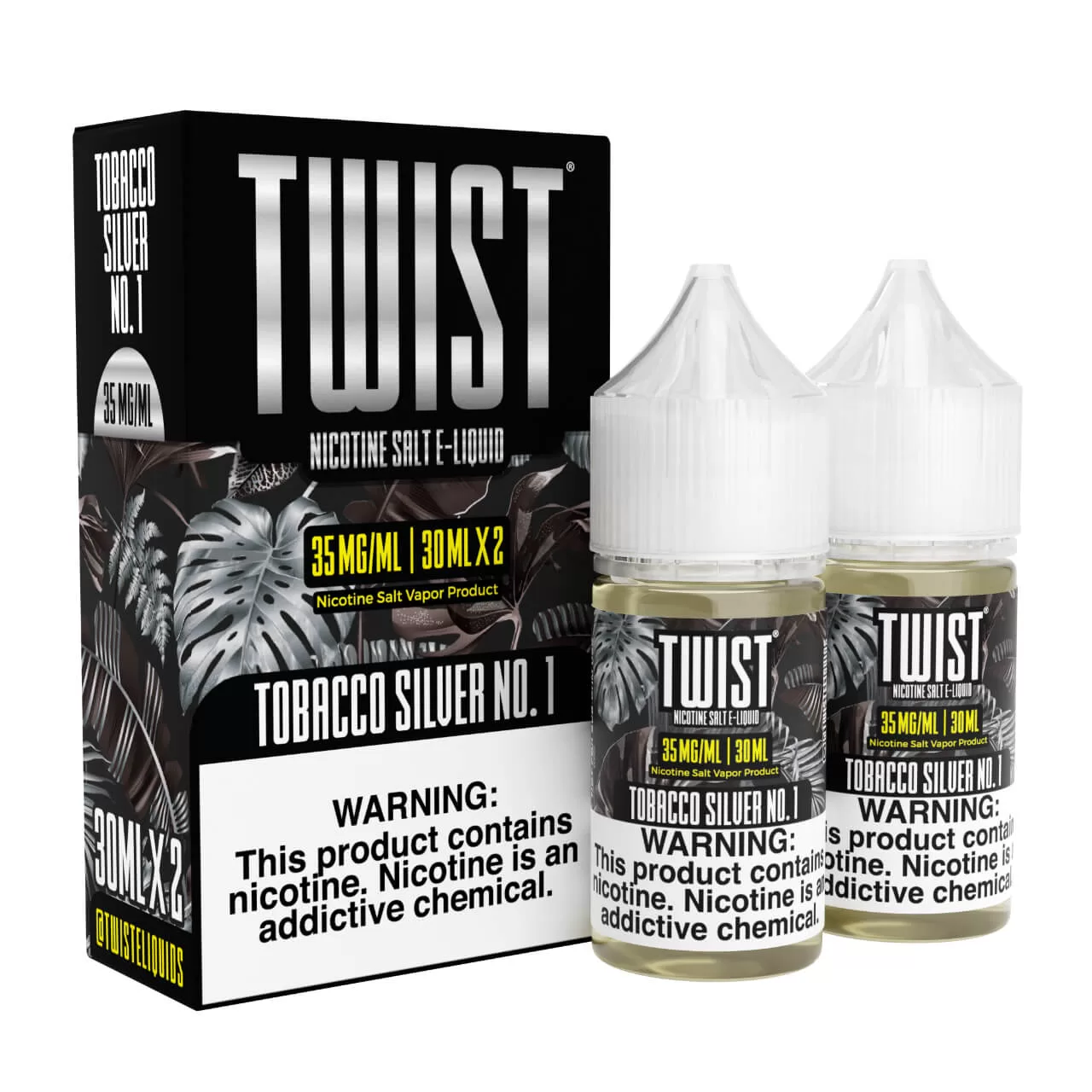 Twist E-Liquids Tobacco Silver No.1 60ml Salt E-Juice