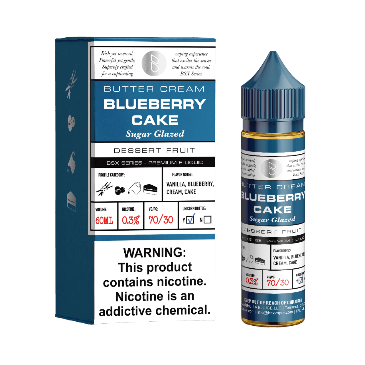 Glas Blueberry Cake 60ml E-Juice