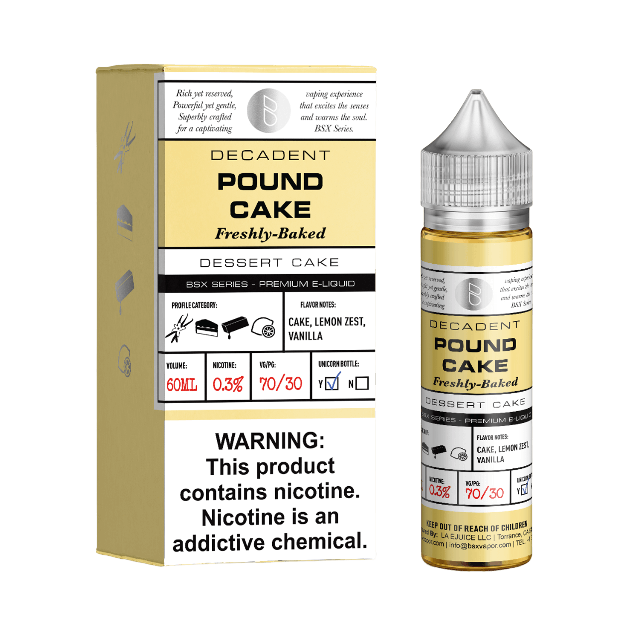 Glas Pound Cake 60ml E-Juice