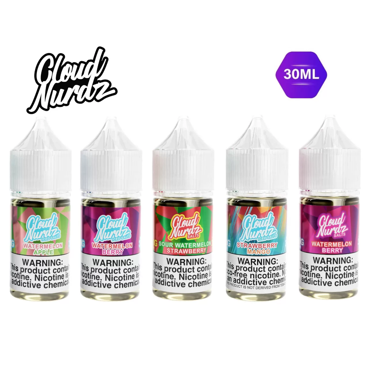 Cloud Nurdz Salts E-Juice Collection (30ml)