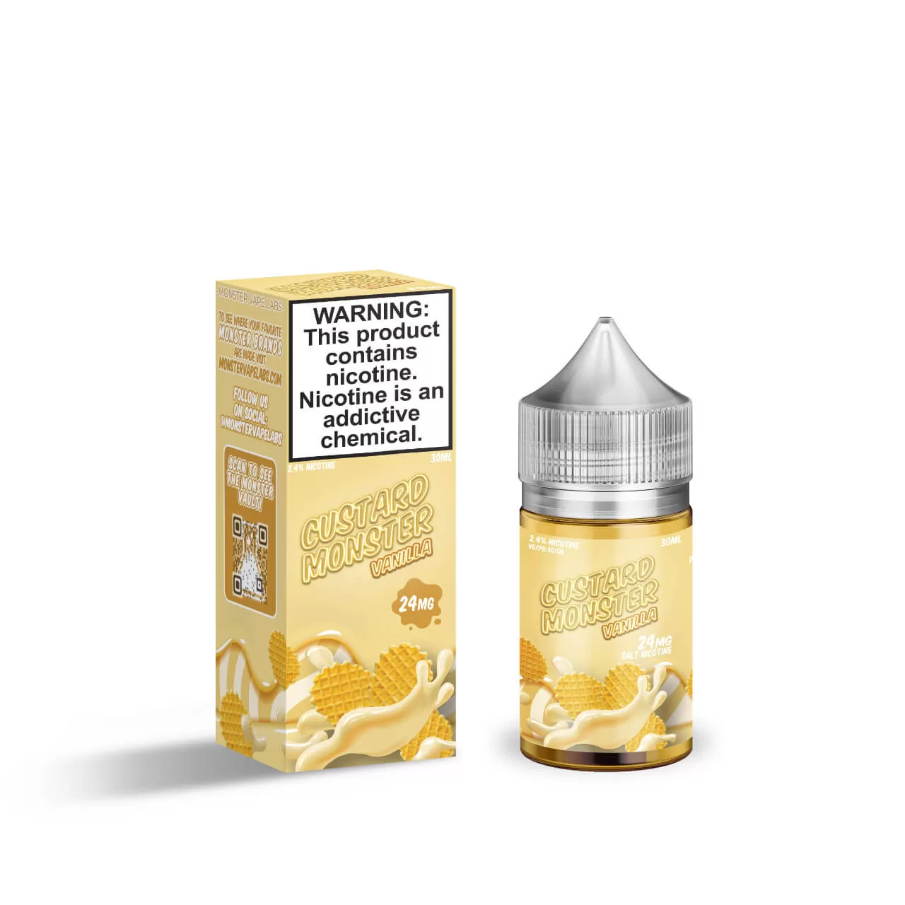 Custard Monster Vanilla Custard Salt 30ml E-Juice Custard Monster Vanilla Custard Salt 30ml E-Juice