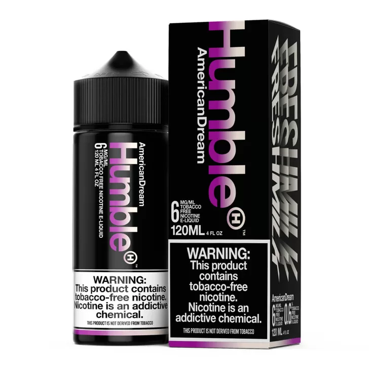 Humble American Dream 120ml Tobacco Free Nicotine E-Juice Humble American Dream 120ml Tobacco Free Nicotine E-Juice