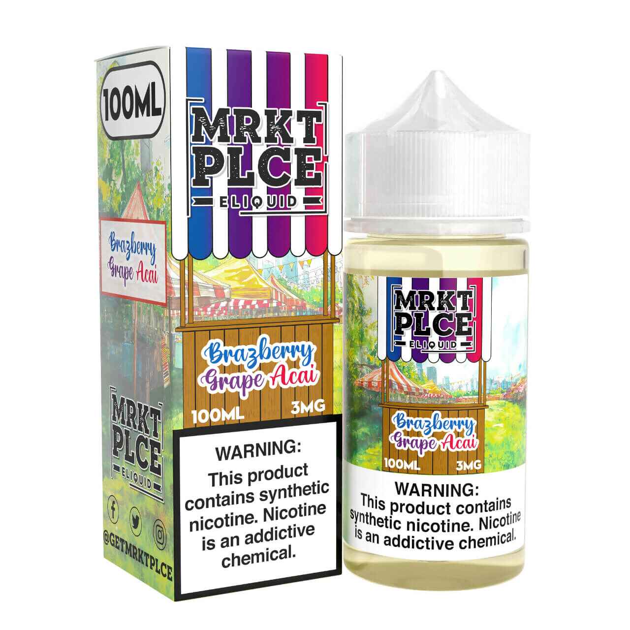 MRKTPLCE Brazberry Grape Acai 100ml E-Juice MRKTPLCE Brazberry Grape Acai 100ml E-Juice