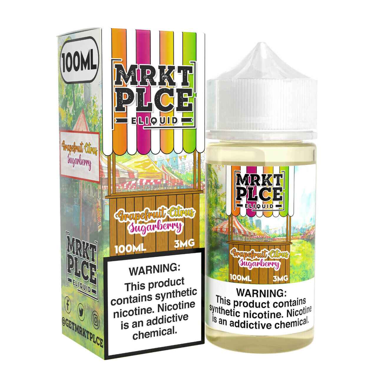MRKTPLCE Grapefruit Citrus Sugarberry 100ml E-Juice MRKTPLCE Grapefruit Citrus Sugarberry 100ml E-Juice