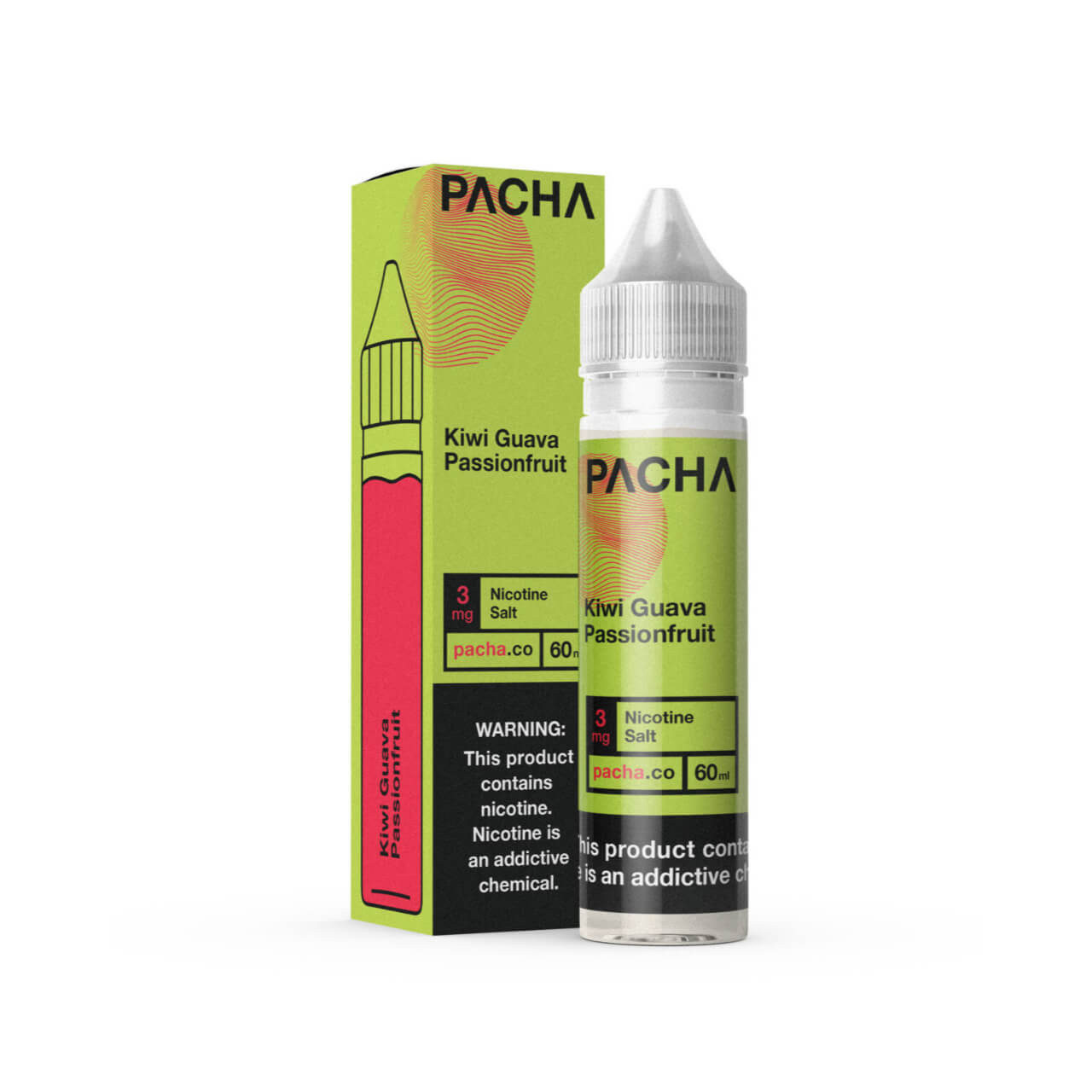 Pacha Syn Kiwi Guava Passionfruit Synthetic Nicotine 60ml E-Juice Pacha Syn Kiwi Guava Passionfruit Synthetic Nicotine 60ml E-Juice