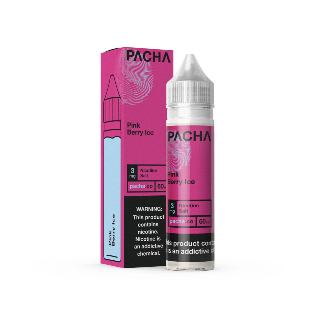 Pacha Syn Pink Berry Ice Synthetic Nicotine 60ml E-Juice Pacha Syn Pink Berry Ice Synthetic Nicotine 60ml E-Juice