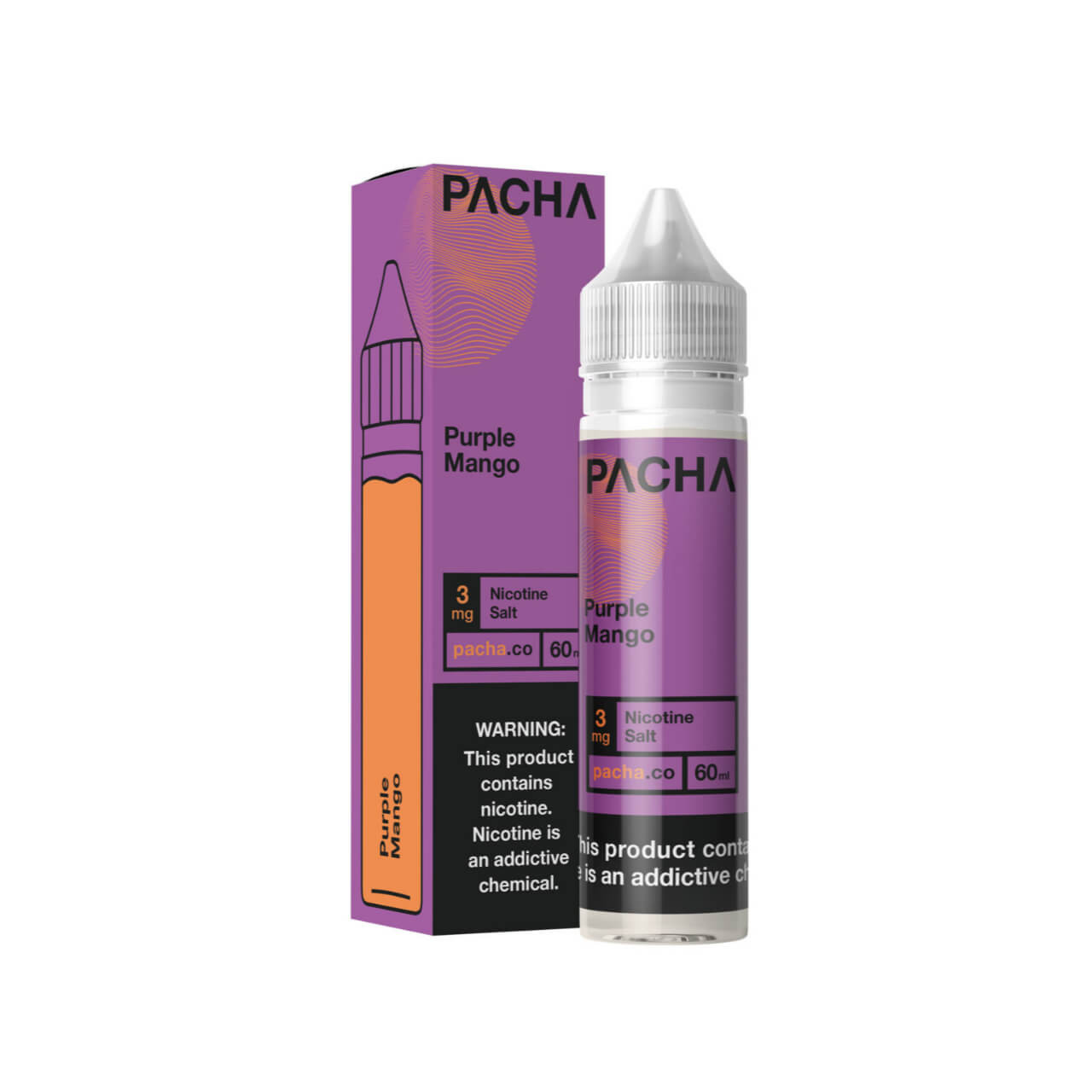 Pacha Syn Purple Mango Synthetic Nicotine 60ml E-Juice Pacha Syn Purple Mango Synthetic Nicotine 60ml E-Juice