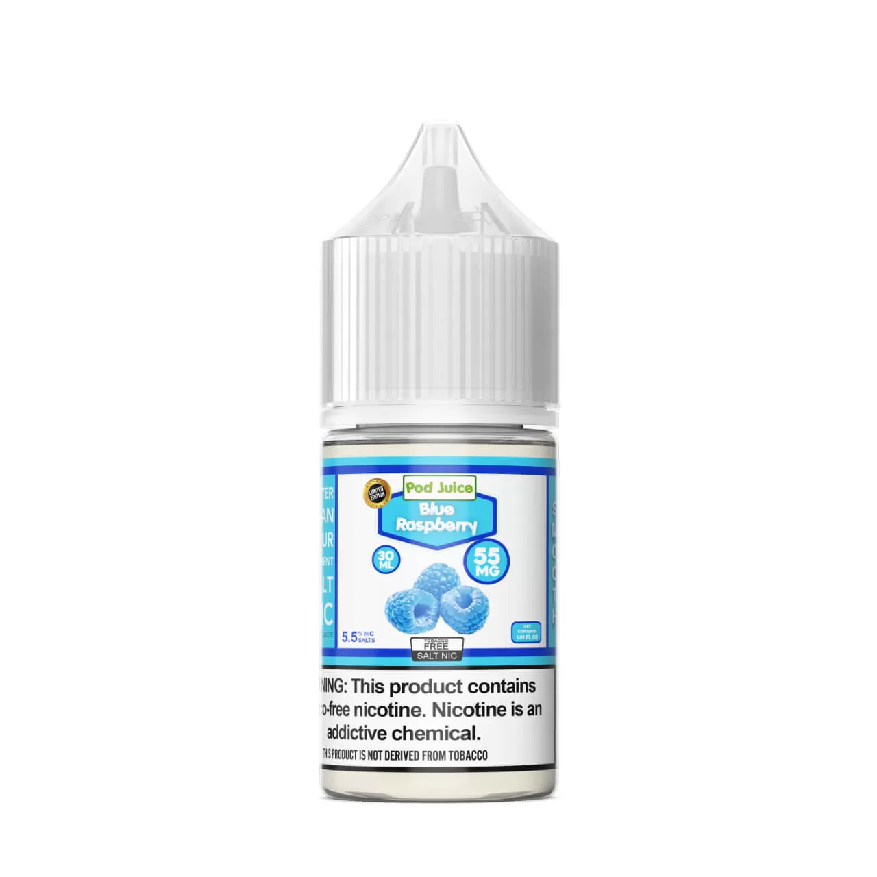 Pod Juice Salt Blue Raspberry Tobacco Free Nicotine E-Juice 30ml Pod Juice Salt Blue Raspberry Tobacco Free Nicotine E-Juice 30ml
