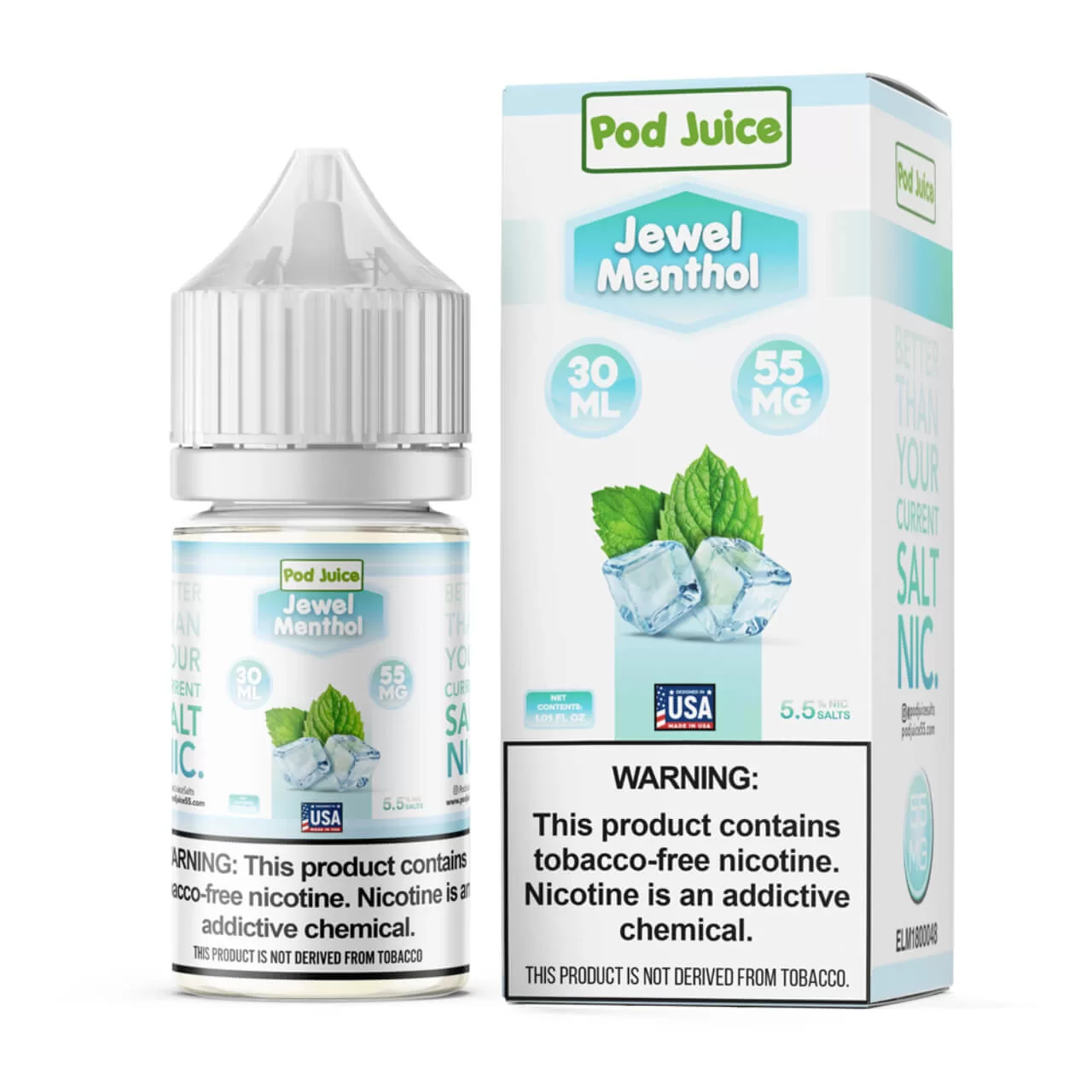 Pod Juice Salt Jewel Menthol Tobacco Free Nicotine E-Juice 30ml Pod Juice Salt Jewel Menthol Tobacco Free Nicotine E-Juice 30ml