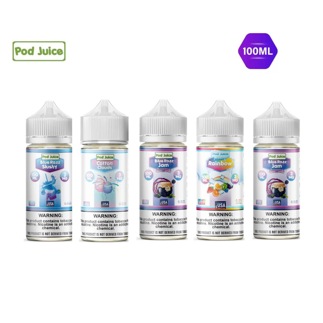 Pod Juice Tobacco Free Nicotine E-Juice Collection Pod Juice Tobacco Free Nicotine E-Juice Collection