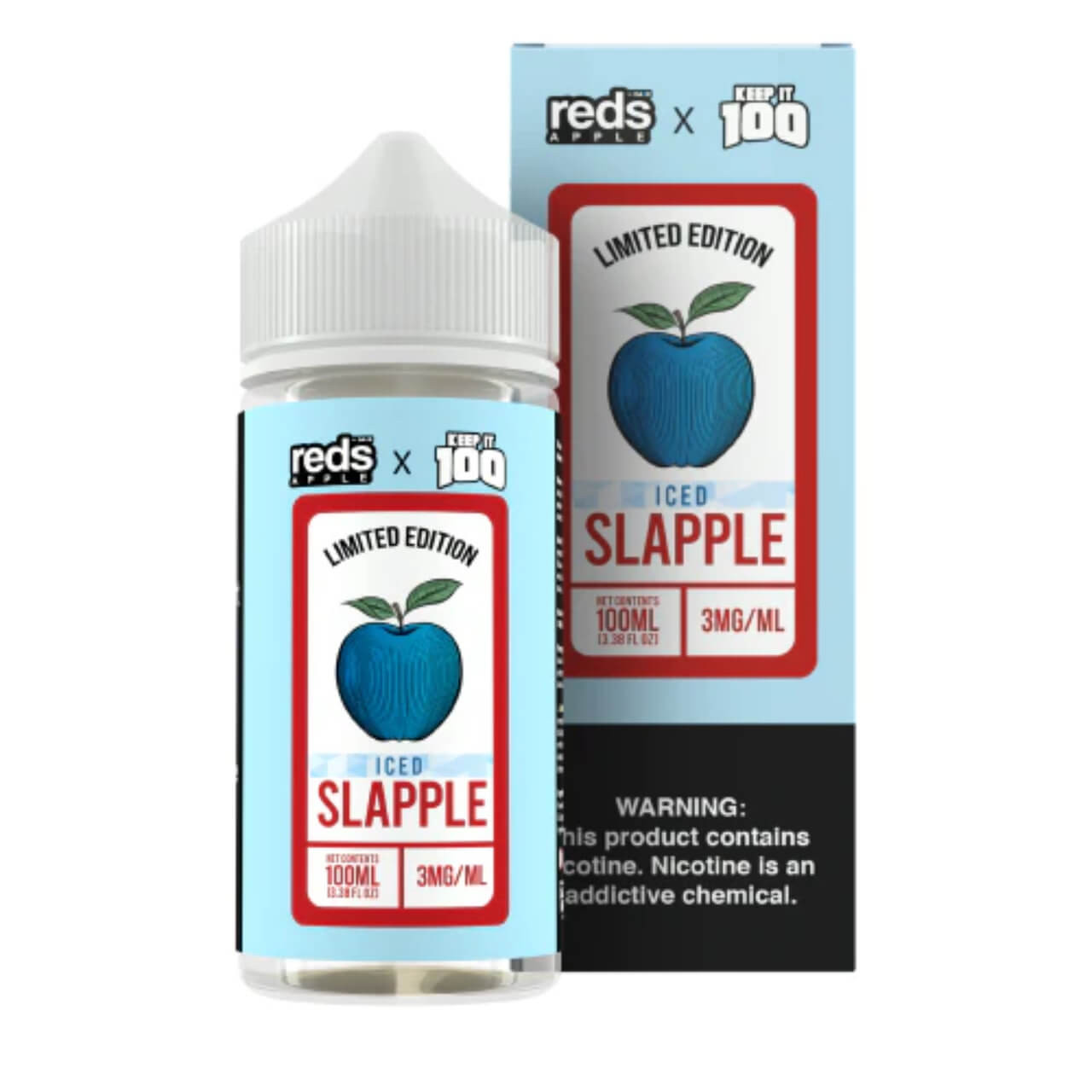 Red's Apple x Keep it 100 Slapple Ice 100ml Limited Edition E-Juice