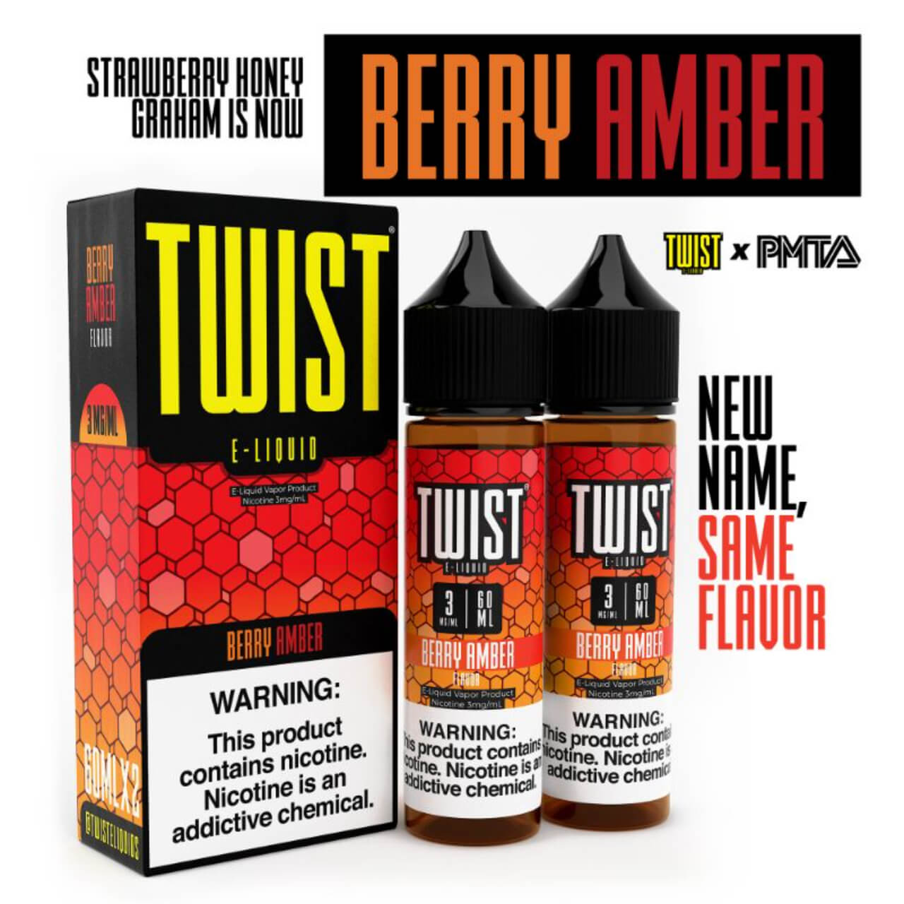 Twist E-Liquids E-Juice Berry Amber 3 MG Twist E-Liquids E-Juice Berry Amber 3 MG