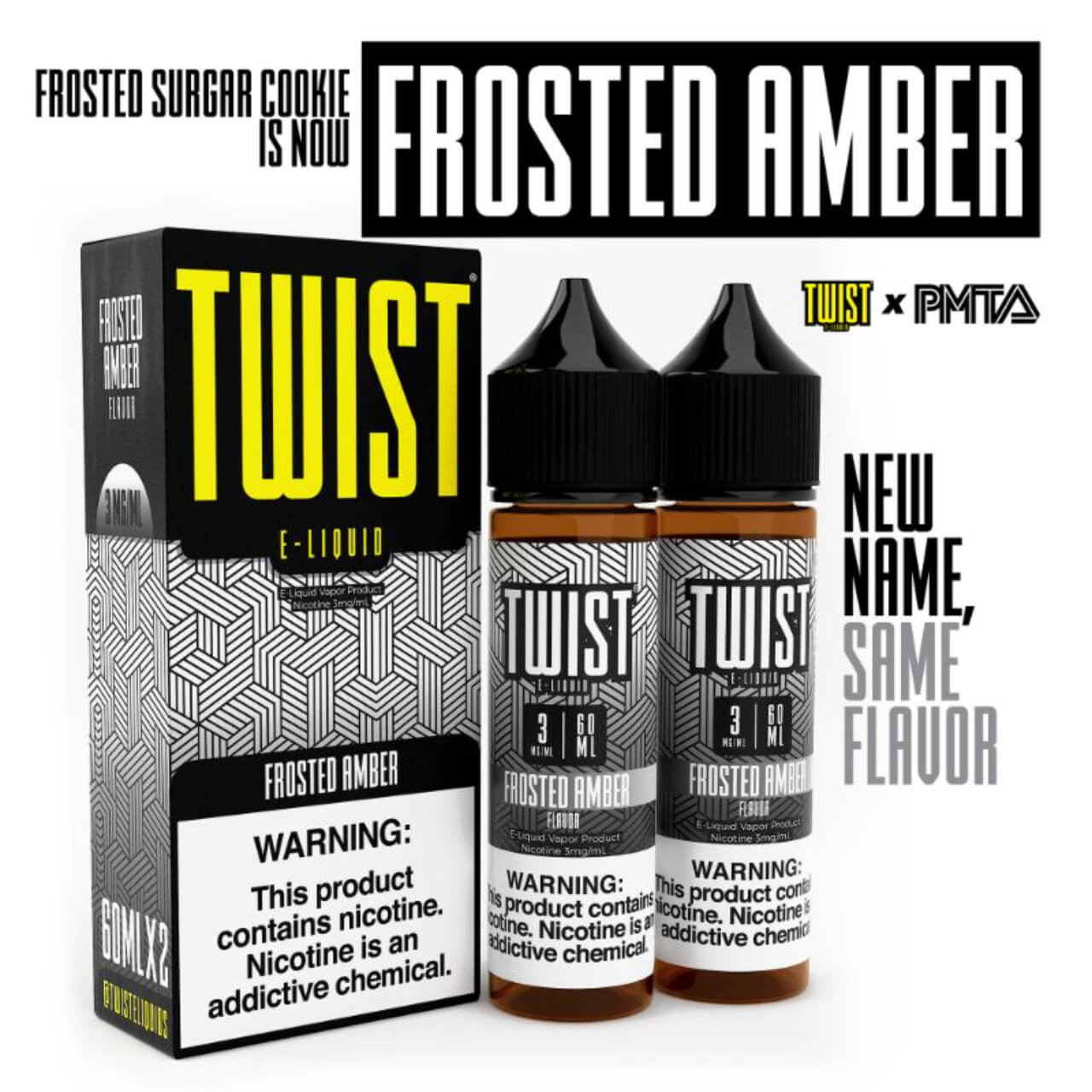 Twist E-Liquids E-Juice Frosted Amber 3 MG Twist E-Liquids E-Juice Frosted Amber 3 MG