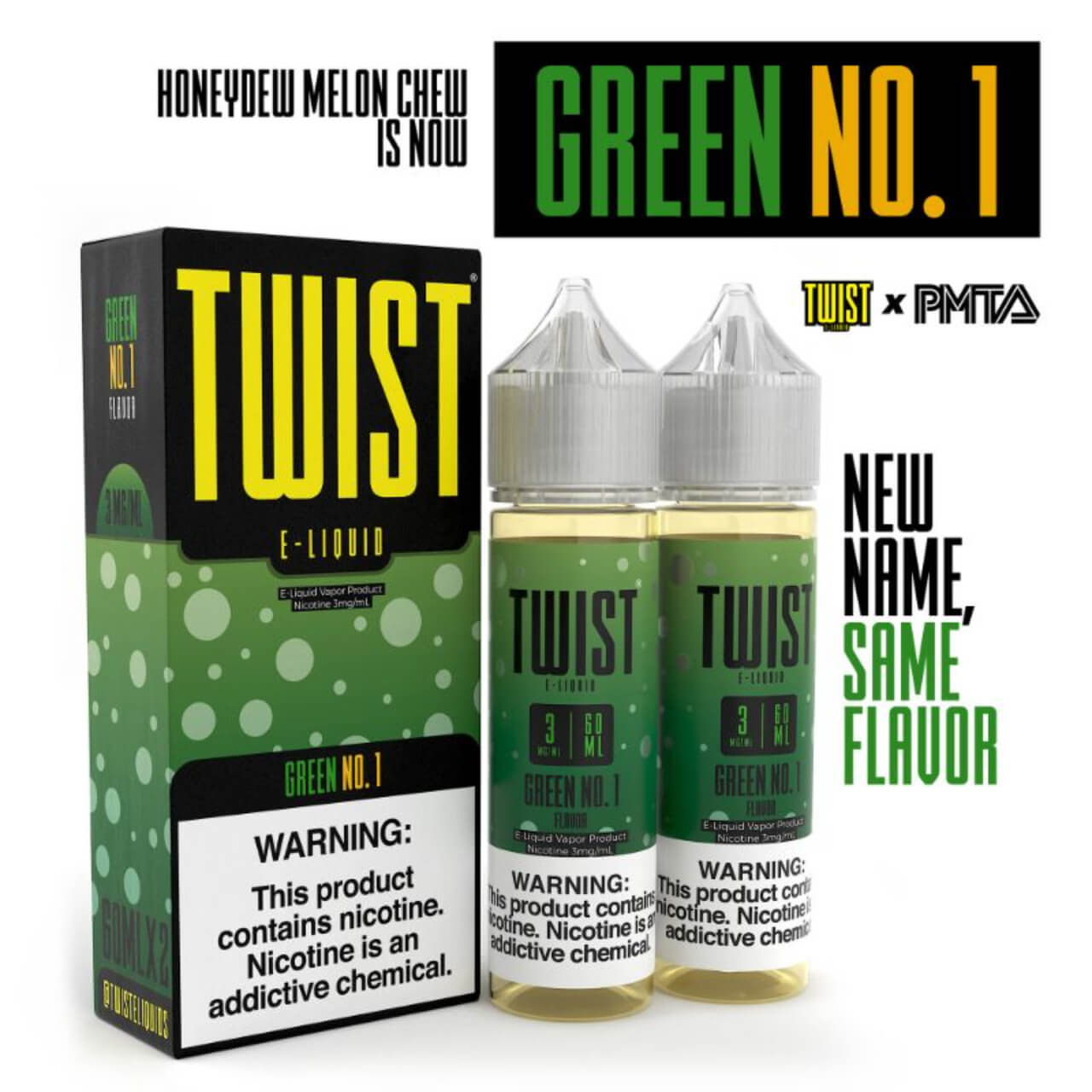 Twist E-Liquids E-Juice Green No.1 3 MG Twist E-Liquids E-Juice Green No.1 3 MG
