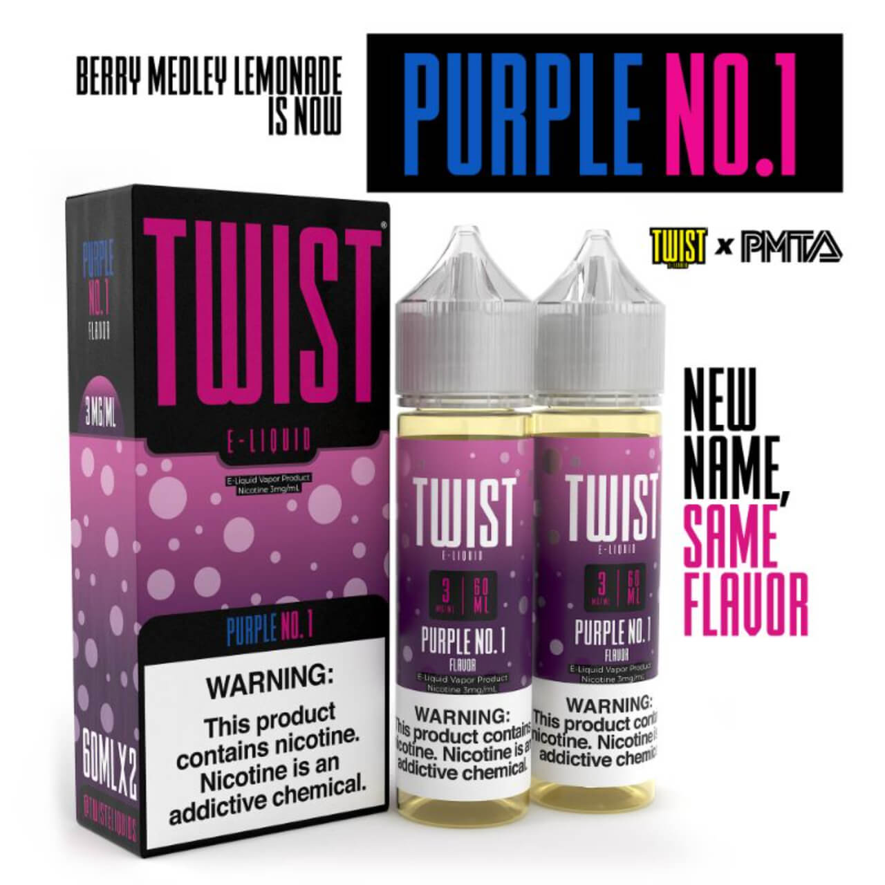 Twist E-Liquids E-Juice Purple No.1 3 MG Twist E-Liquids E-Juice Purple No.1 3 MG