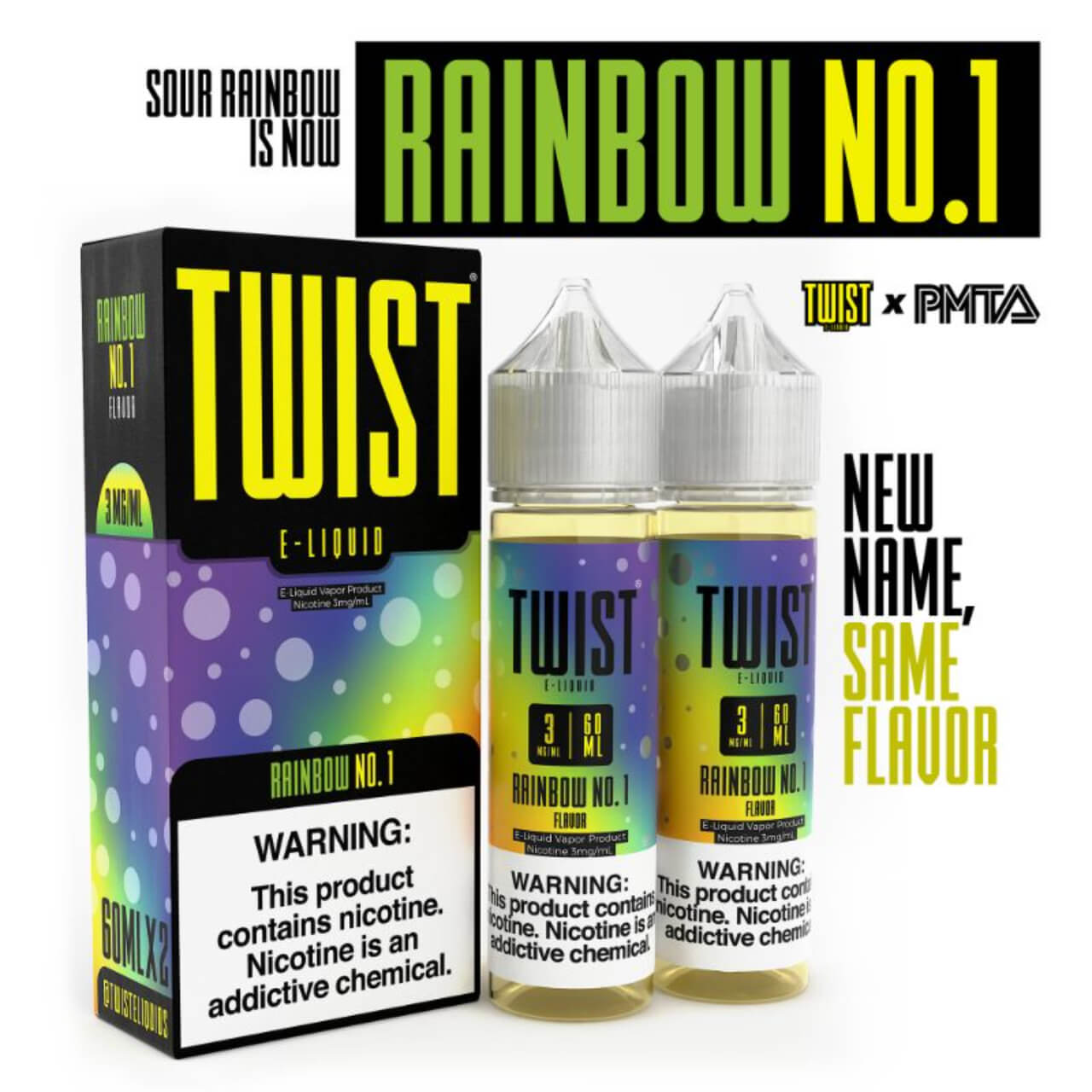 Twist E-Liquids E-Juice Rainbow No.1 3 MG Twist E-Liquids E-Juice Rainbow No.1 3 MG