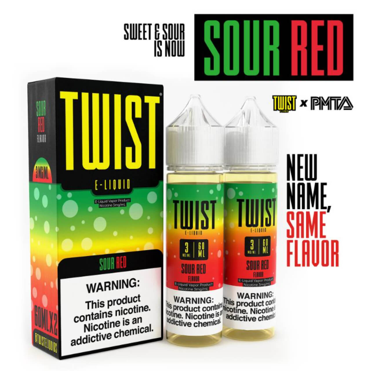Twist E-Liquids E-Juice Sour Red 3 MG Twist E-Liquids E-Juice Sour Red 3 MG