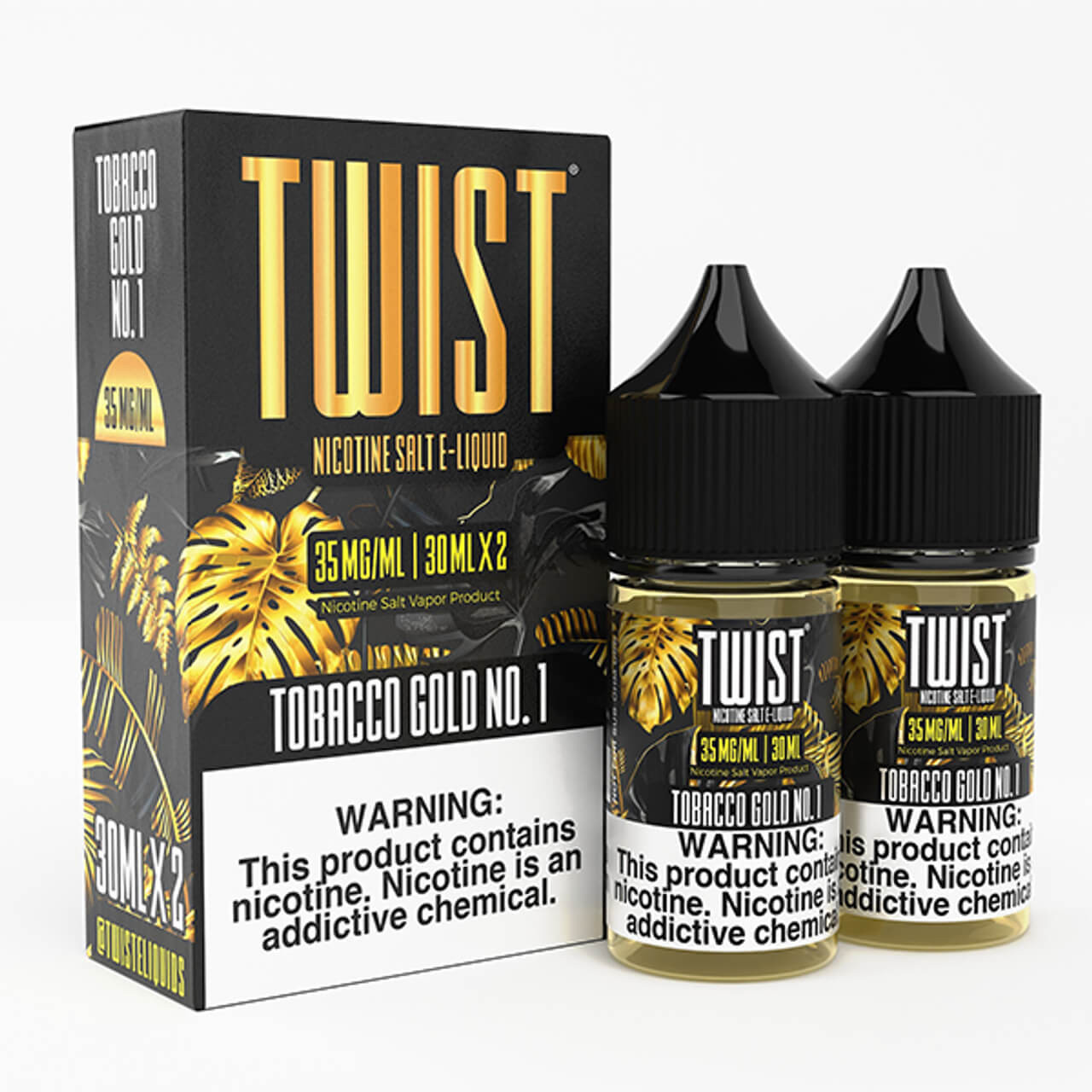 Twist E-Liquids Salt E-Juice Tobacco Gold No.1 35 MG Twist E-Liquids Salt E-Juice Tobacco Gold No.1 35 MG