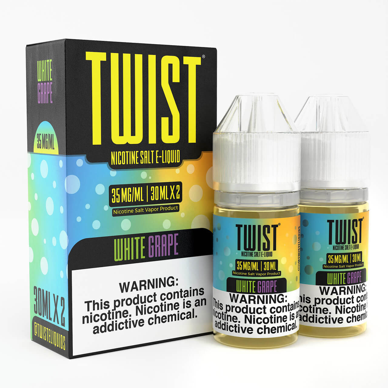 Twist E-Liquids Salt E-Juice White Grape 60ml 35 MG Twist E-Liquids Salt E-Juice White Grape 60ml 35 MG