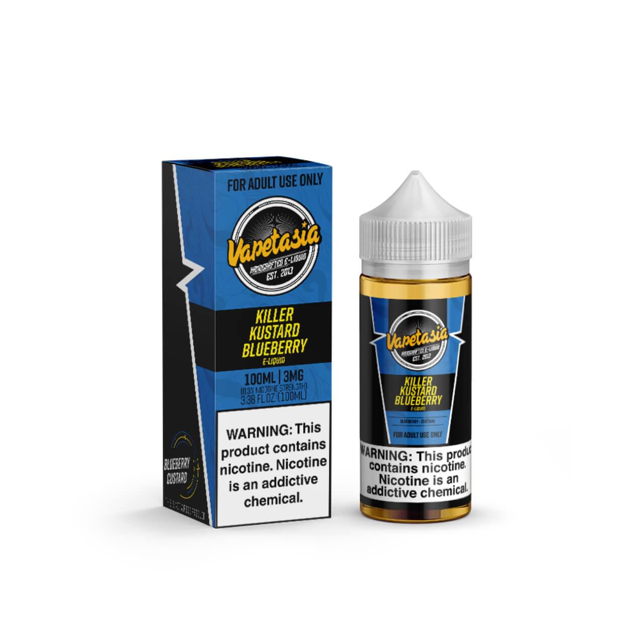 Vapetasia Blueberry Killer Kustard 100ml E-Juice 3MG