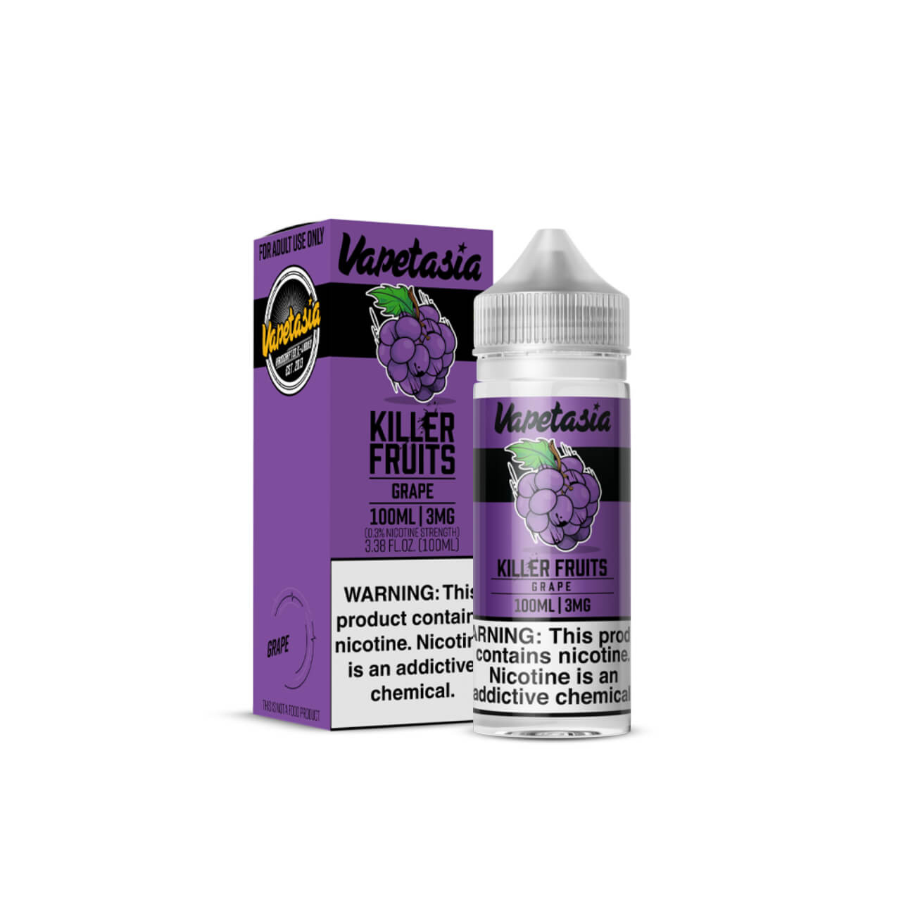 Vapetasia Killer Fruits Grape 100ml Synthetic Nicotine E-Juice
