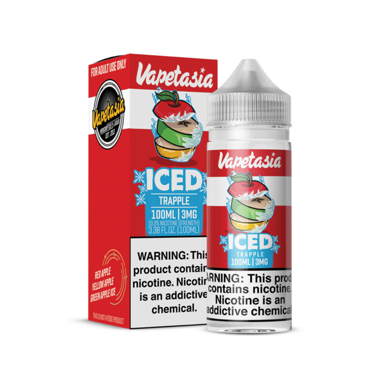 Vapetasia Killer Fruits Iced Trapple 100ml Synthetic Nicotine E-Juice Vapetasia Killer Fruits Iced Trapple 100ml Synthetic Nicotine E-Juice