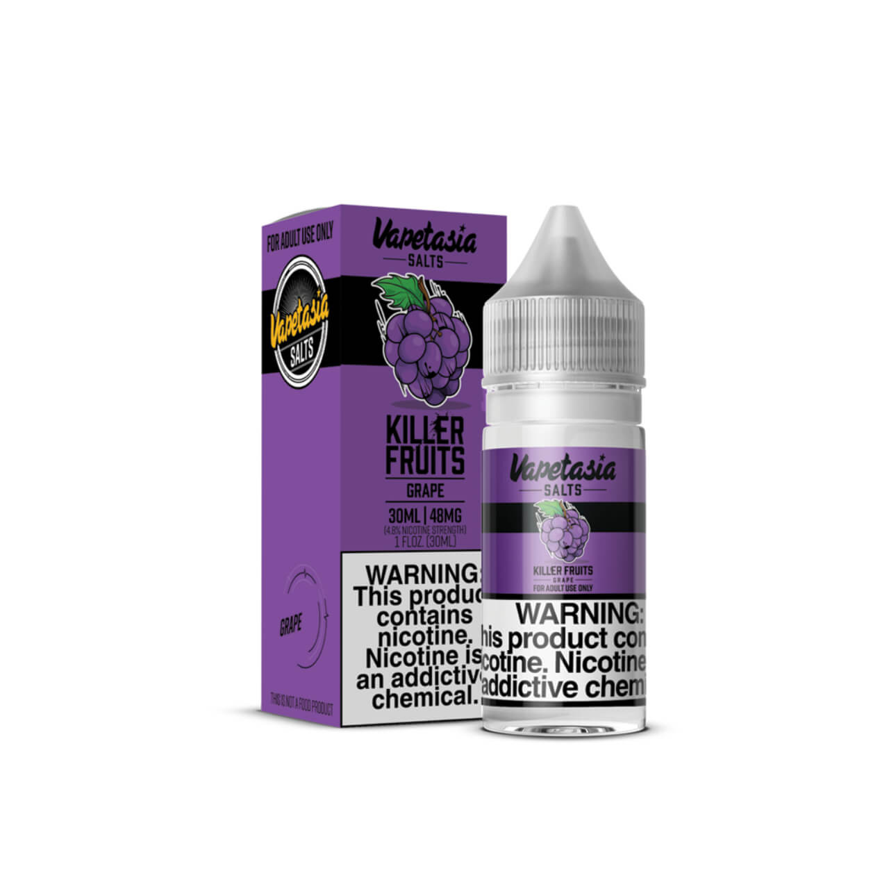 Vapetasia Salts Killer Fruits Grape 30ml Synthetic Nicotine E-Juice Vapetasia Salts Killer Fruits Grape 30ml Synthetic Nicotine E-Juice