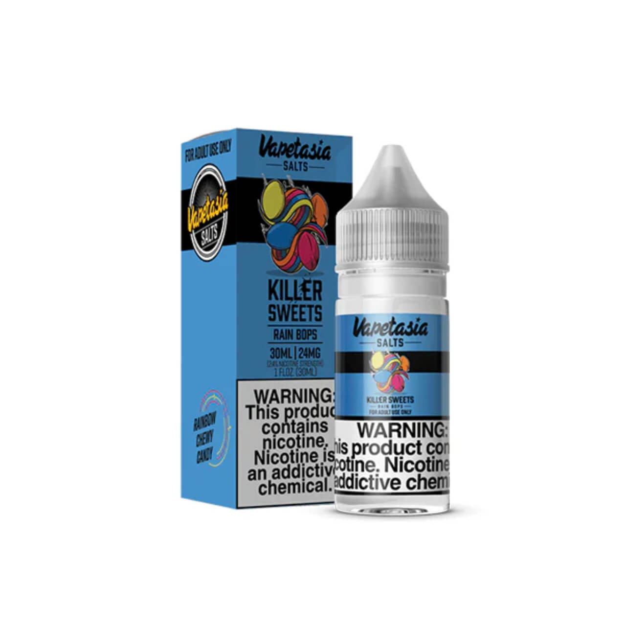 Vapetasia Salts Killer Sweets Rain Bops 30ml Synthetic Nicotine E-Juice Vapetasia Salts Killer Sweets Rain Bops 30ml Synthetic Nicotine E-Juice