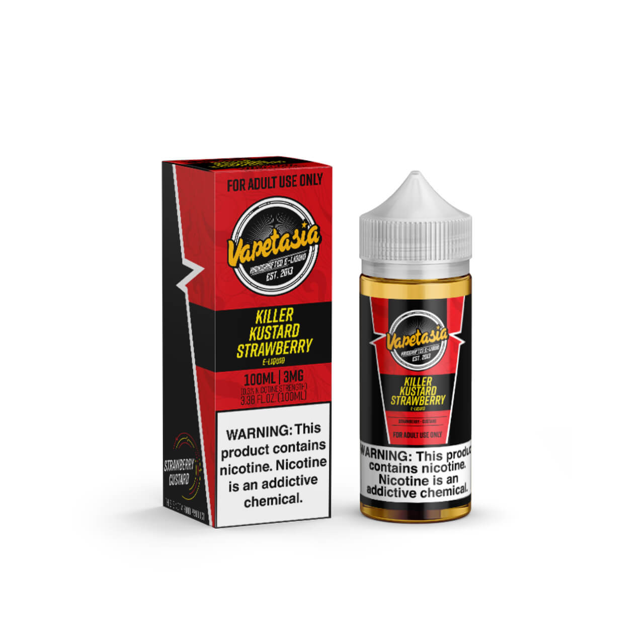 Vapetasia Strawberry Killer Kustard 100ml E-Juice 3MG