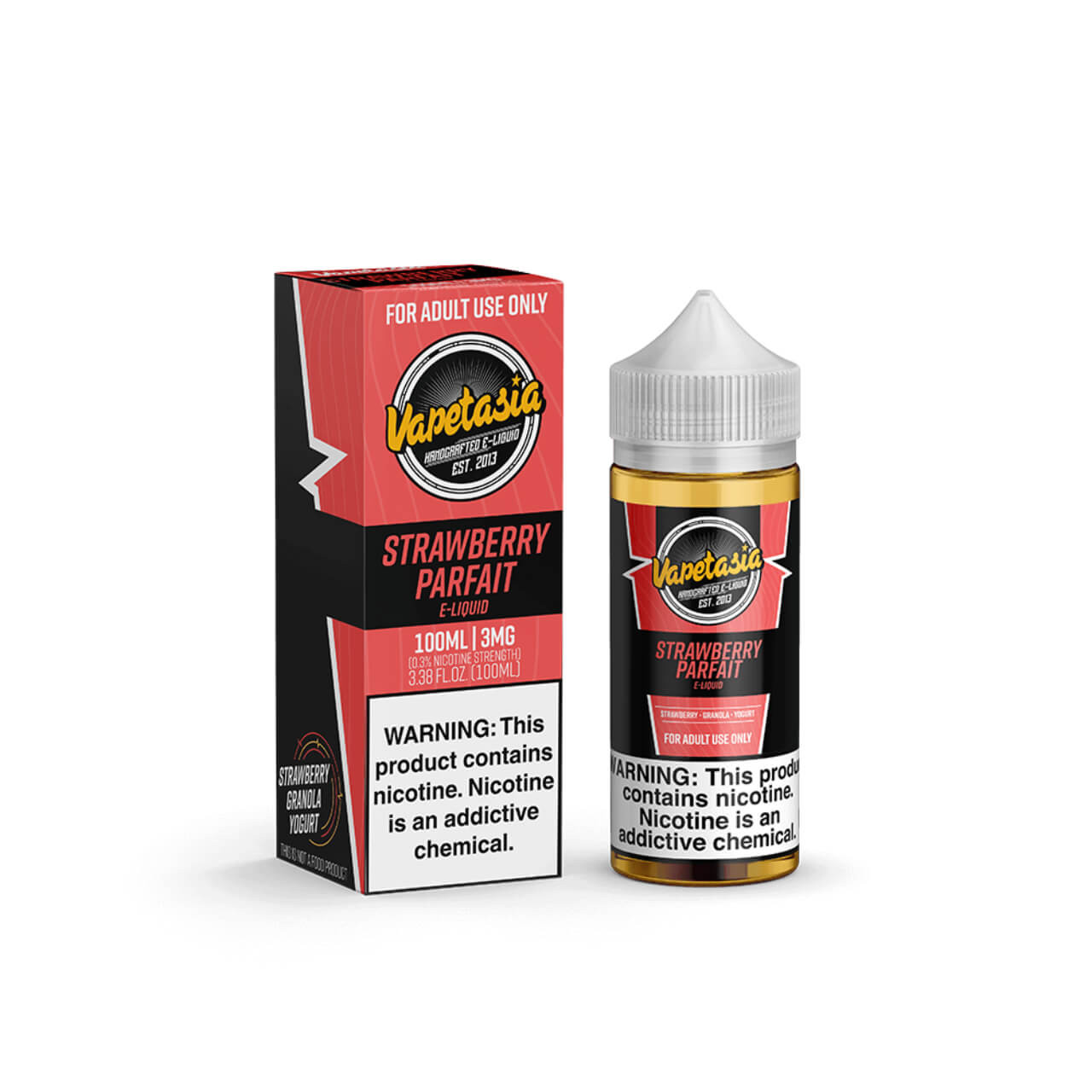 Vapetasia Strawberry Parfait 100ml E-Juice 3MG