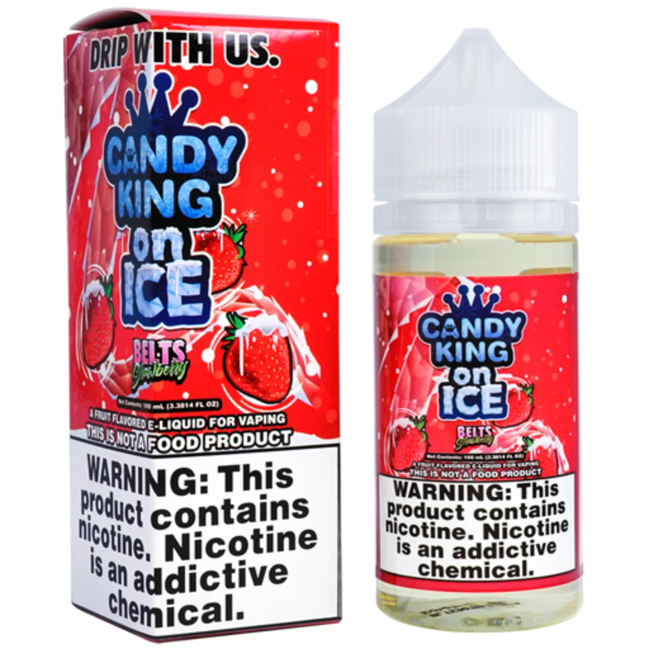 Candy King E-Juice Ice Collection (100ml) Belts Ice 3 MG