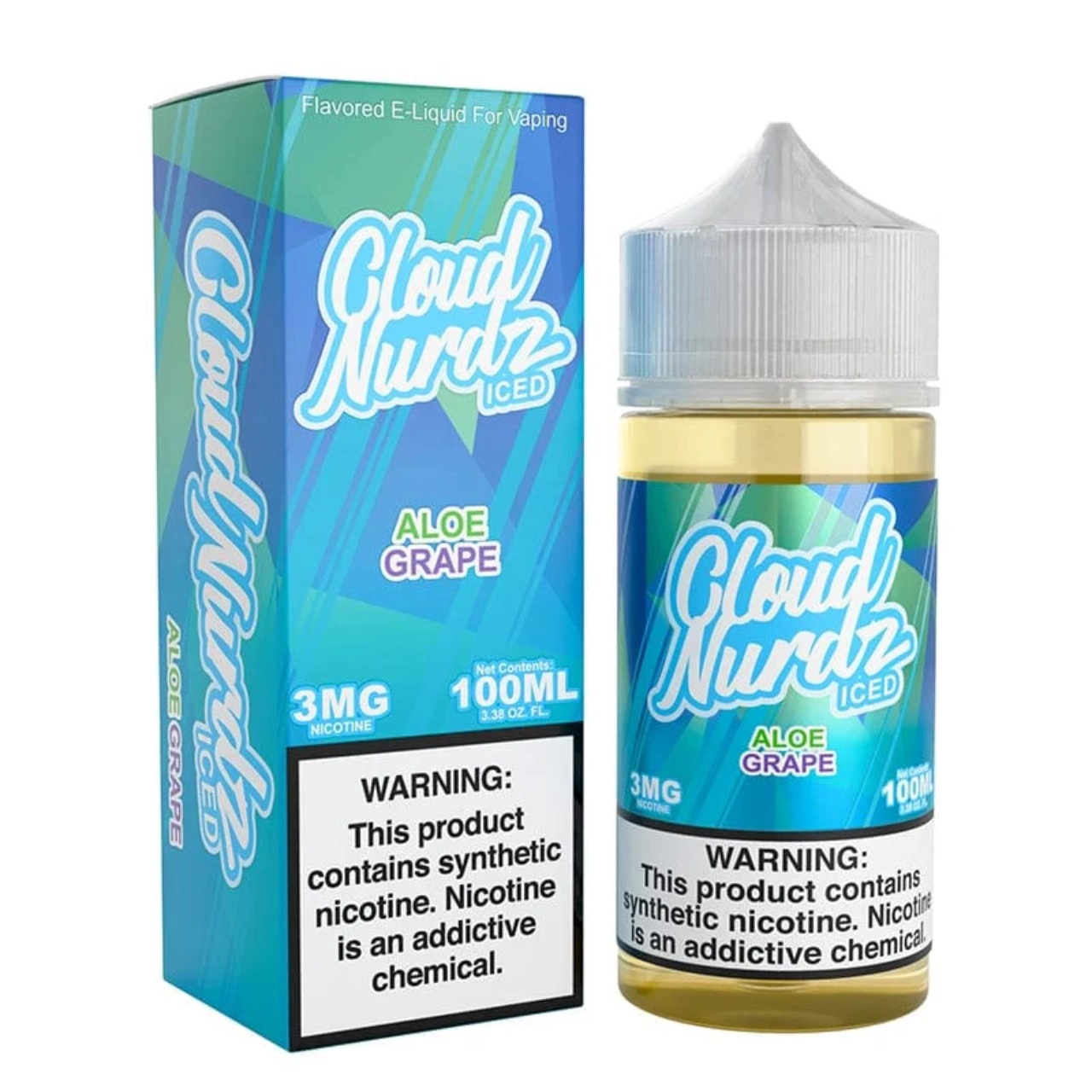 Cloud Nurdz Iced Aloe Grape Synthetic Nicotine 100ml E-Juice Cloud Nurdz Iced Aloe Grape Synthetic Nicotine 100ml E-Juice