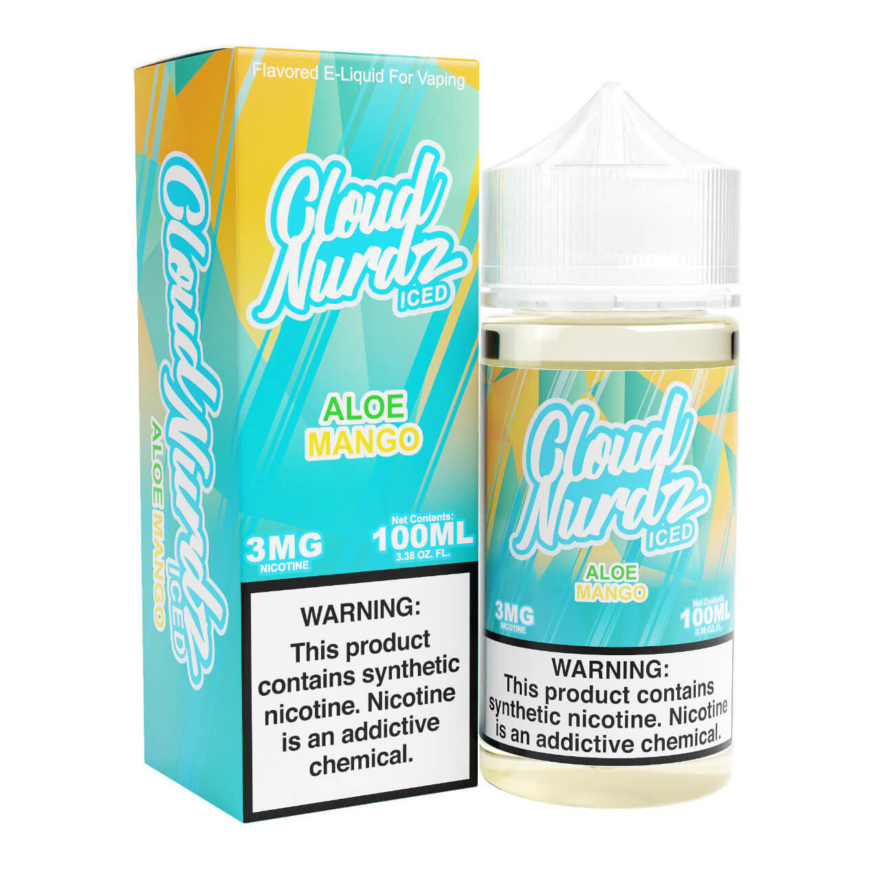Cloud Nurdz Iced Aloe Mango Synthetic Nicotine 100ml E-Juice Cloud Nurdz Iced Aloe Mango Synthetic Nicotine 100ml E-Juice