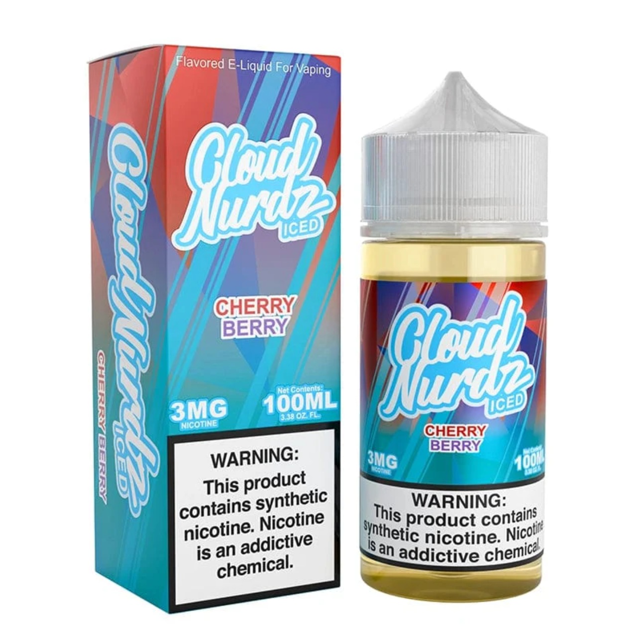 Cloud Nurdz Iced Cherry Berry Synthetic Nicotine 100ml E-Juice Cloud Nurdz Iced Cherry Berry Synthetic Nicotine 100ml E-Juice