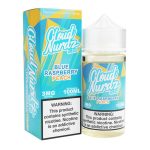 Cloud Nurdz Iced Peach Blue Razz Synthetic Nicotine 100ml E-Juice