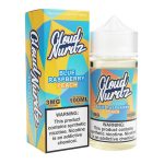 Cloud Nurdz Peach Blue Razz Synthetic Nicotine 100ml E-Juice