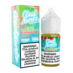 Cloud Nurdz Salts Iced Sour Watermelon Strawberry Synthetic Nicotine 30ml E-Juice 25mg