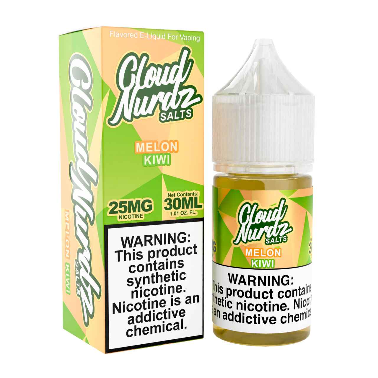 Cloud Nurdz Salts Kiwi Melon Synthetic Nicotine 30ml E-Juice 25mg Cloud Nurdz Salts Kiwi Melon Synthetic Nicotine 30ml E-Juice 25mg