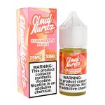 Cloud Nurdz Salts Strawberry Peach Synthetic Nicotine 30ml E-Juice 25mg