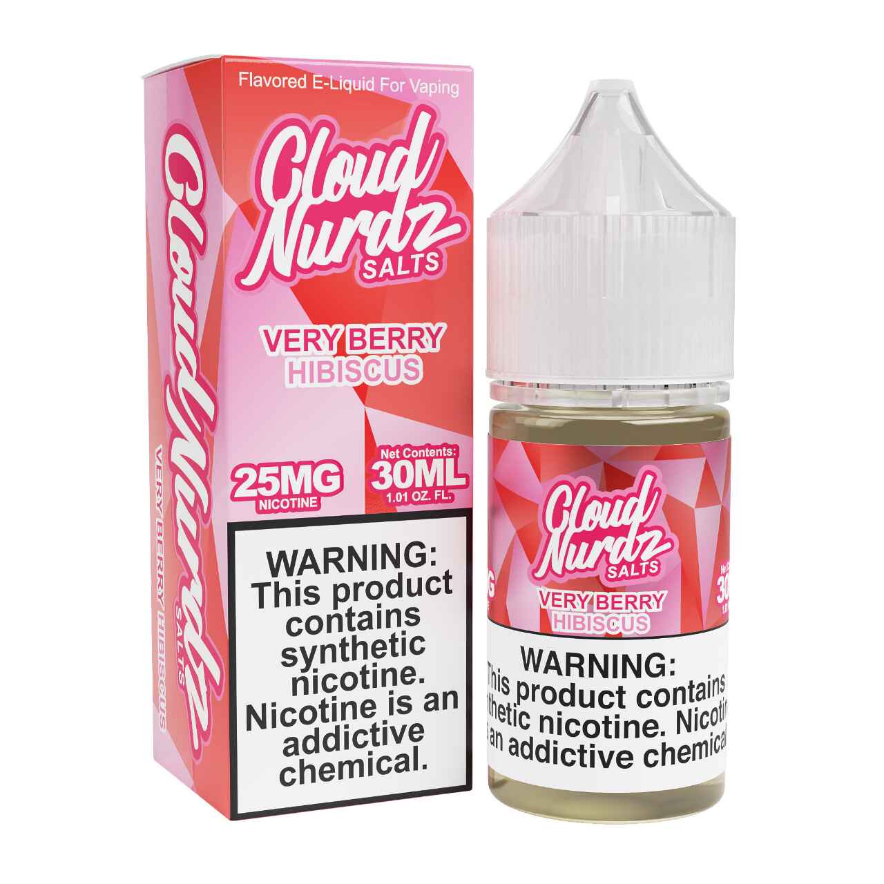 Cloud Nurdz Salts Very Berry Hibiscus Synthetic Nicotine 30ml E-Juice 25mg Cloud Nurdz Salts Very Berry Hibiscus Synthetic Nicotine 30ml E-Juice 25mg