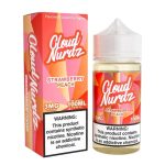 Cloud Nurdz Strawberry Peach Synthetic Nicotine 100ml E-Juice