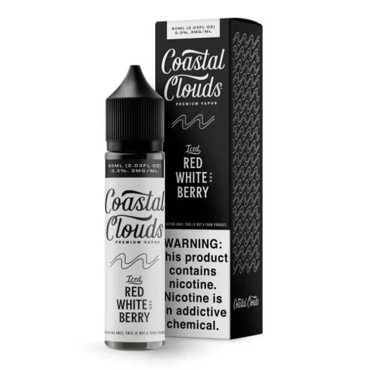 Coastal Clouds Iced Red White & Berry (Bom Pop) 60ml E-Juice Coastal Clouds Iced Red White & Berry (Bom Pop) 60ml E-Juice